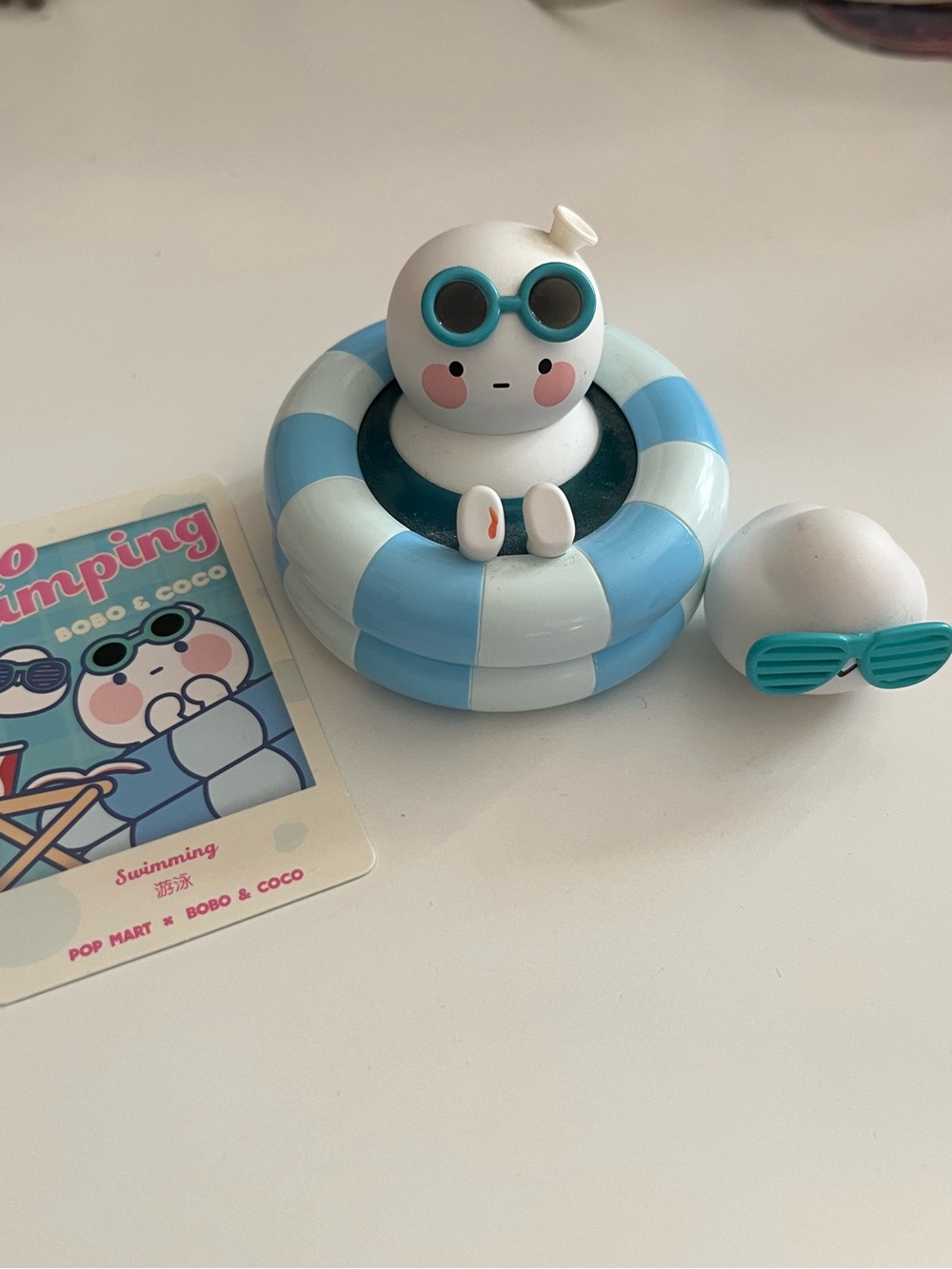 Pop Mart Bobo & Coco swimming figure